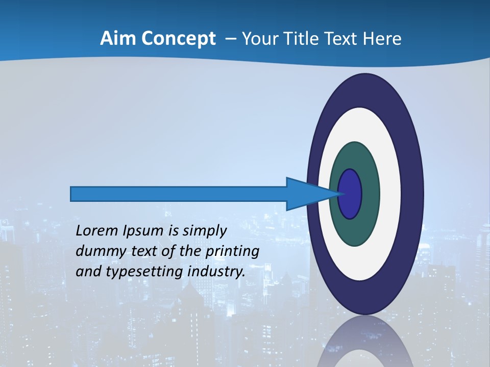 A City At Night Powerpoint Presentation Template PowerPoint Template