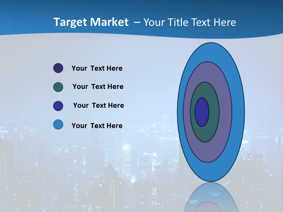 A City At Night Powerpoint Presentation Template PowerPoint Template