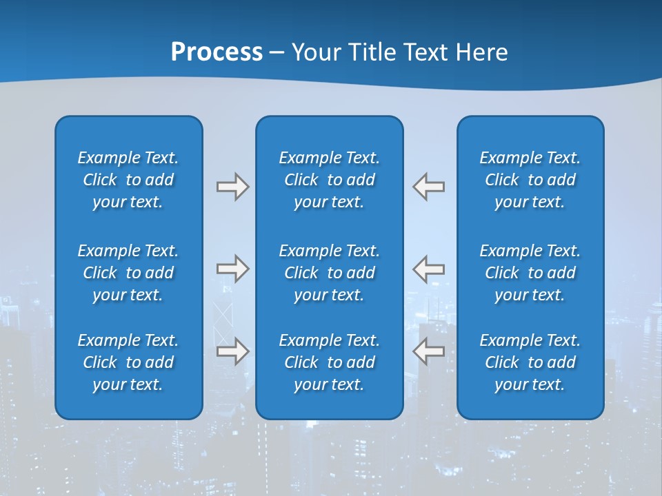 A City At Night Powerpoint Presentation Template PowerPoint Template