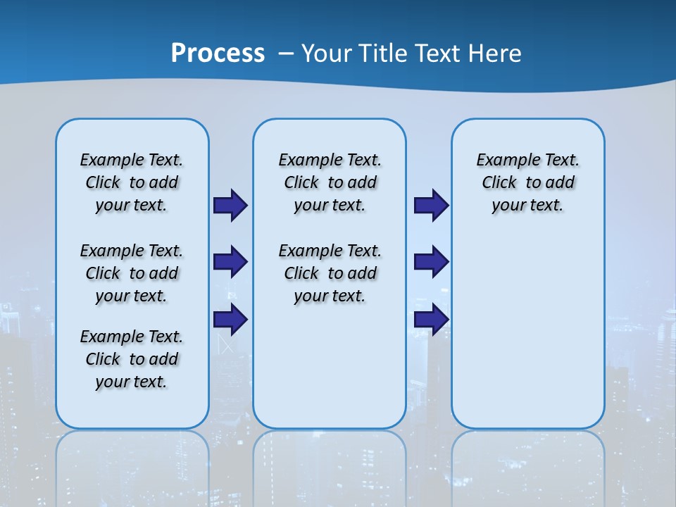 A City At Night Powerpoint Presentation Template PowerPoint Template