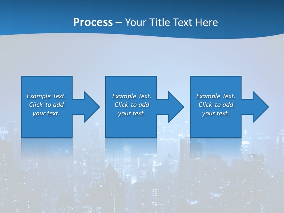A City At Night Powerpoint Presentation Template PowerPoint Template