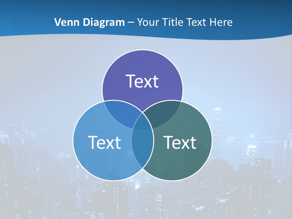 A City At Night Powerpoint Presentation Template PowerPoint Template