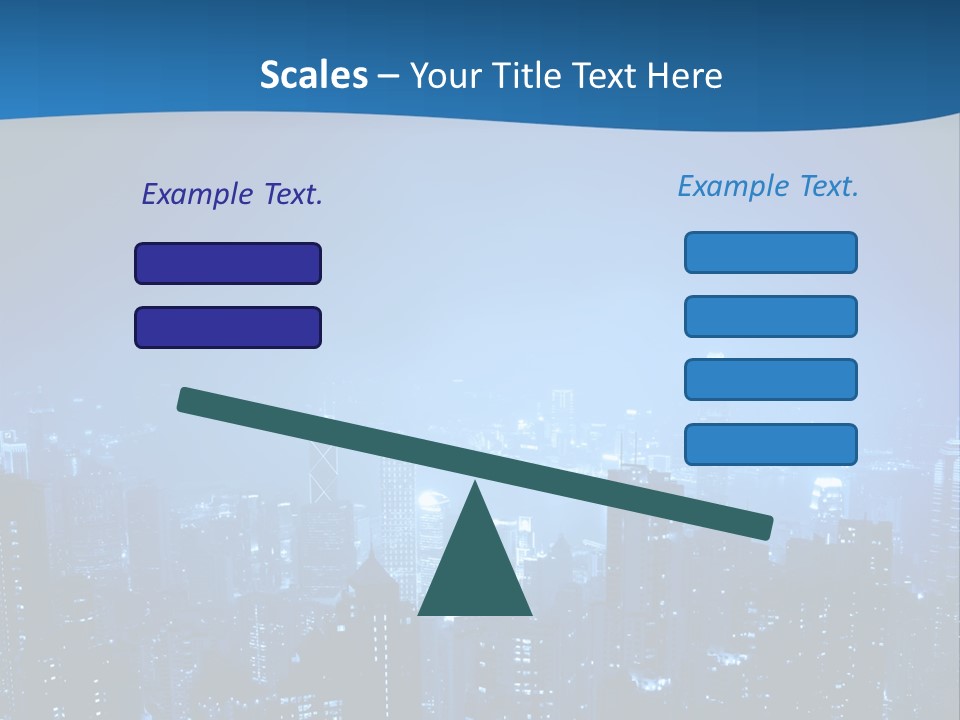 A City At Night Powerpoint Presentation Template PowerPoint Template