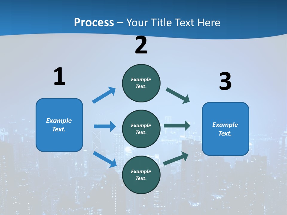 A City At Night Powerpoint Presentation Template PowerPoint Template