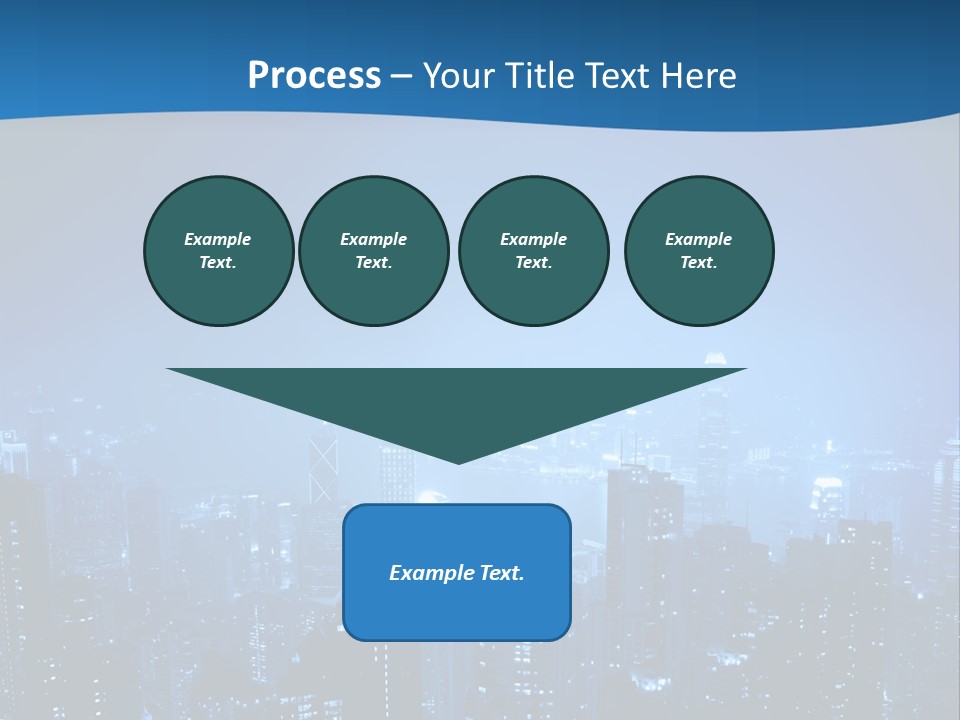 A City At Night Powerpoint Presentation Template PowerPoint Template