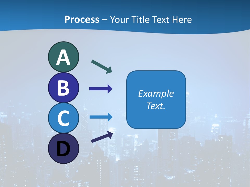 A City At Night Powerpoint Presentation Template PowerPoint Template