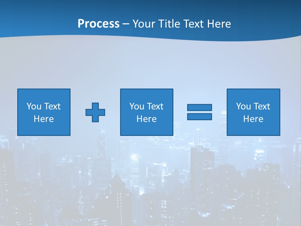 A City At Night Powerpoint Presentation Template PowerPoint Template