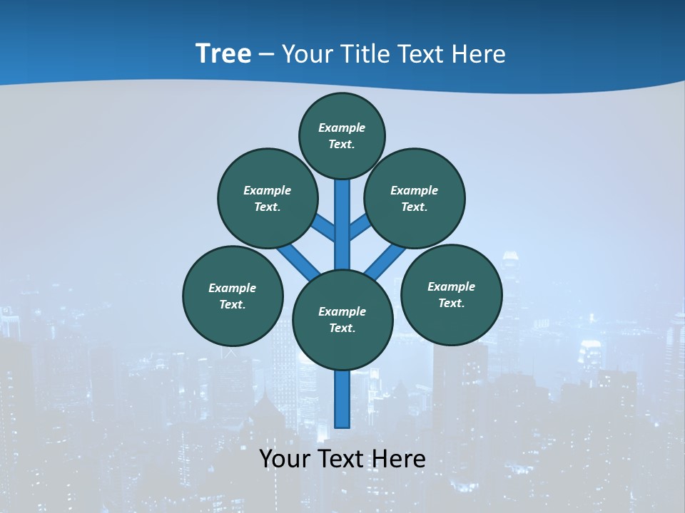 A City At Night Powerpoint Presentation Template PowerPoint Template