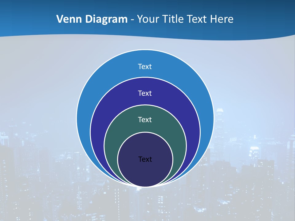 A City At Night Powerpoint Presentation Template PowerPoint Template