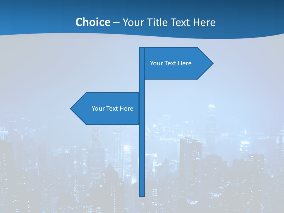 A City At Night Powerpoint Presentation Template PowerPoint Template