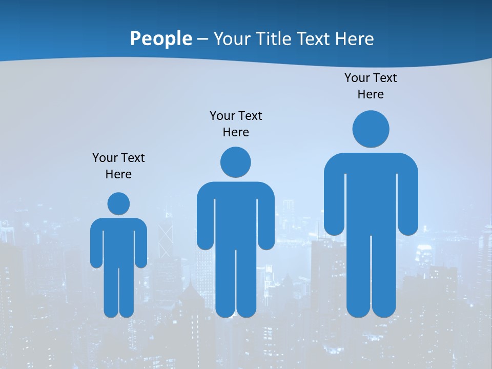 A City At Night Powerpoint Presentation Template PowerPoint Template