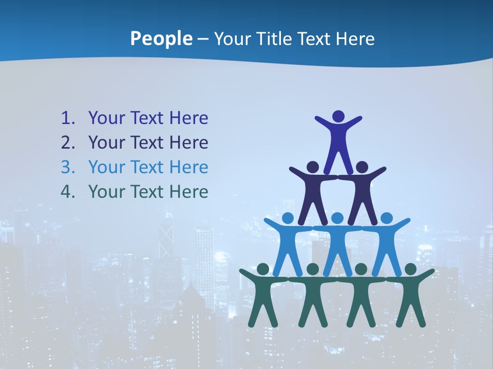 A City At Night Powerpoint Presentation Template PowerPoint Template