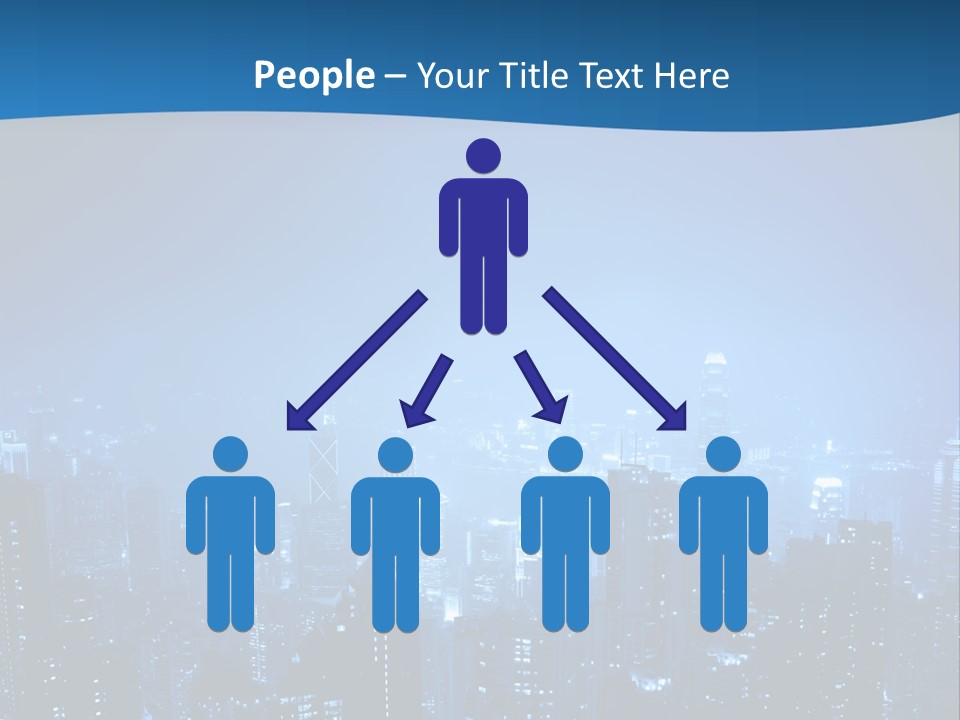 A City At Night Powerpoint Presentation Template PowerPoint Template