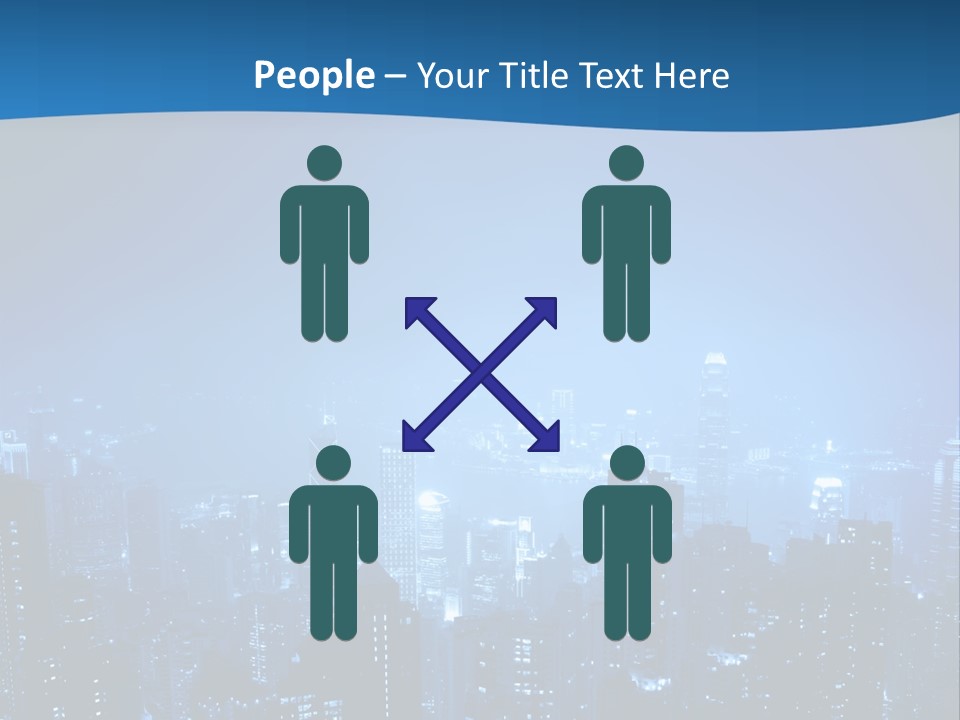 A City At Night Powerpoint Presentation Template PowerPoint Template