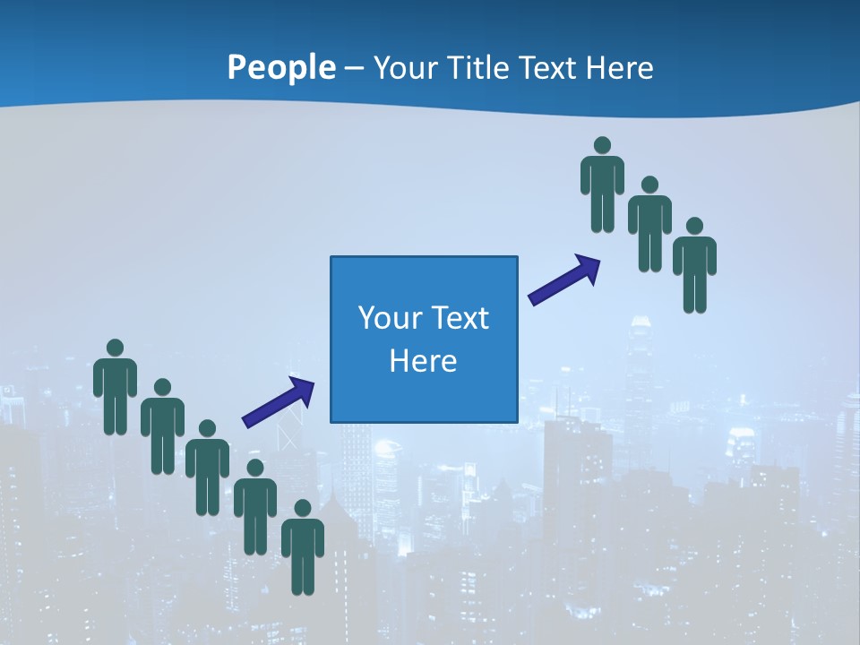 A City At Night Powerpoint Presentation Template PowerPoint Template