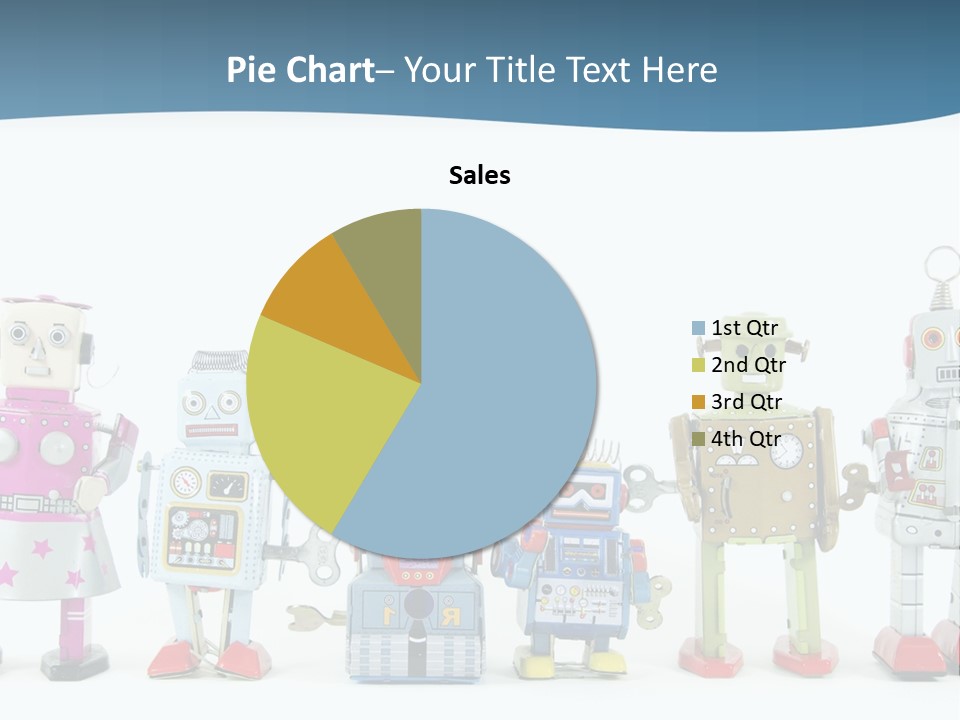 A Group Of Toy Robots Standing Next To Each Other PowerPoint Template
