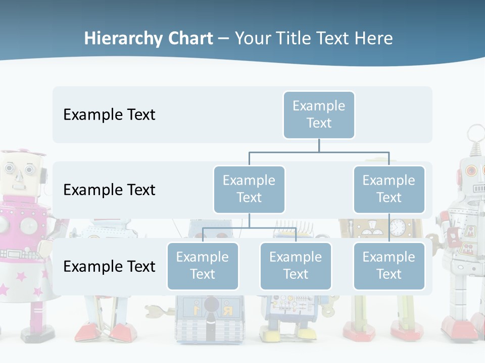 A Group Of Toy Robots Standing Next To Each Other PowerPoint Template