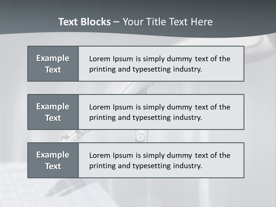 A Robotic Hand Holding A Computer Keyboard Powerpoint Presentation PowerPoint Template