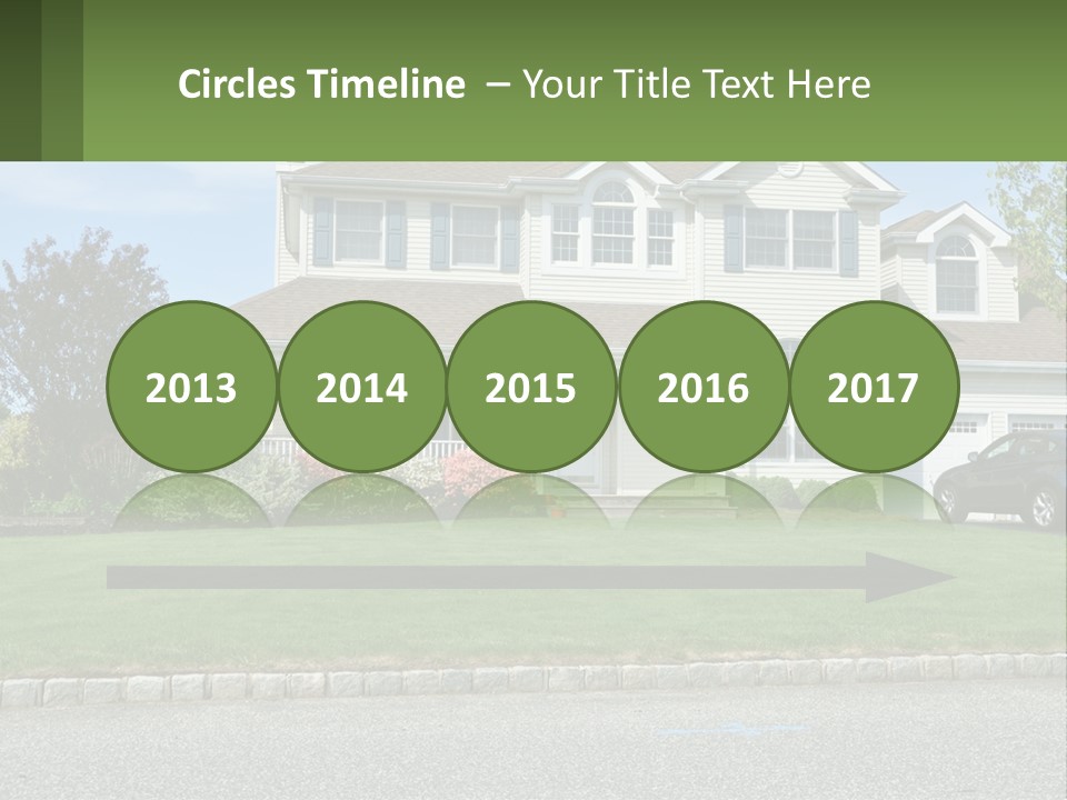 A House With A Car Parked In Front Of It PowerPoint Template