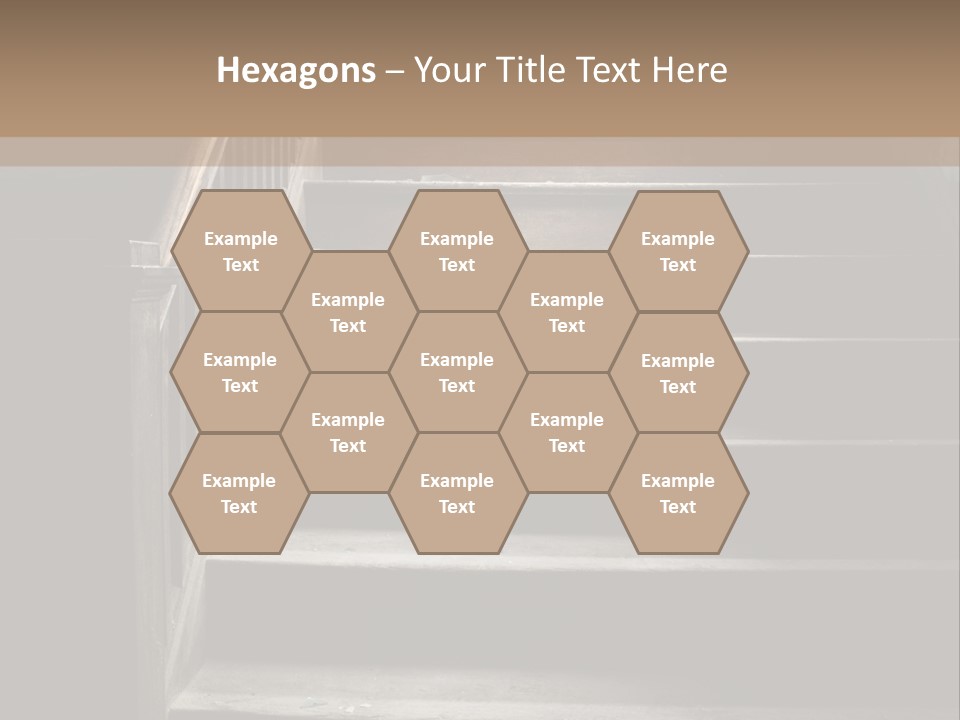 A Person Walking Up A Set Of Stairs PowerPoint Template
