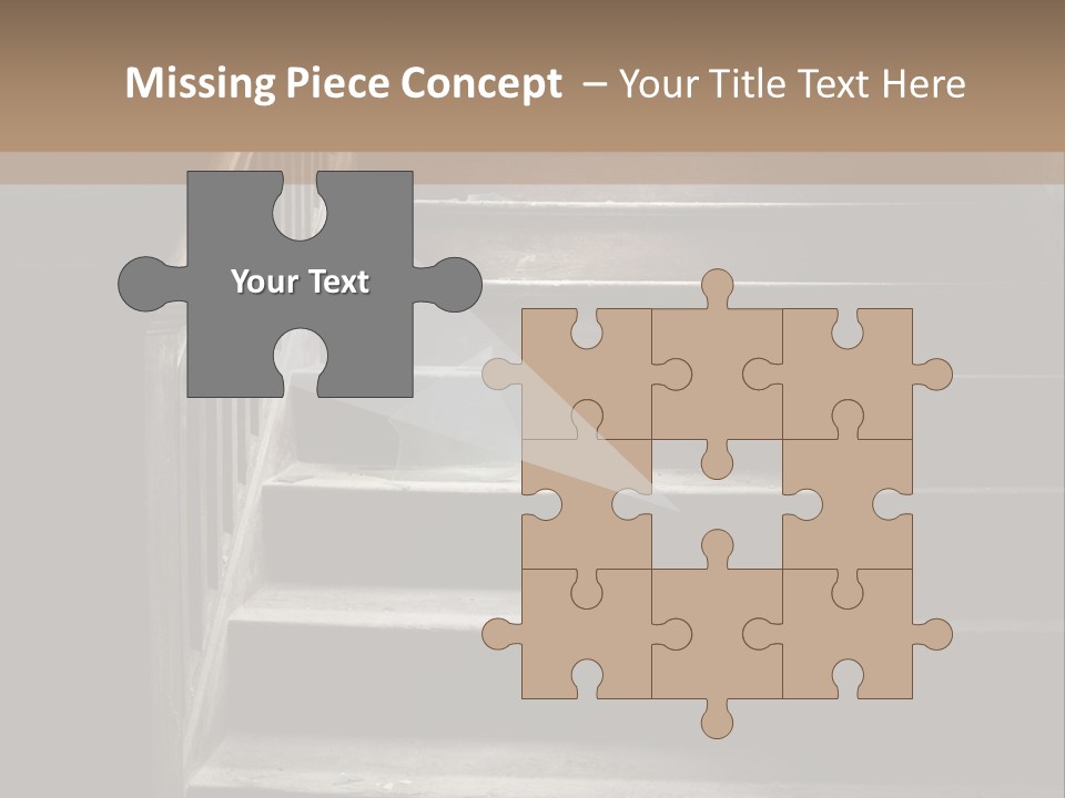 A Person Walking Up A Set Of Stairs PowerPoint Template