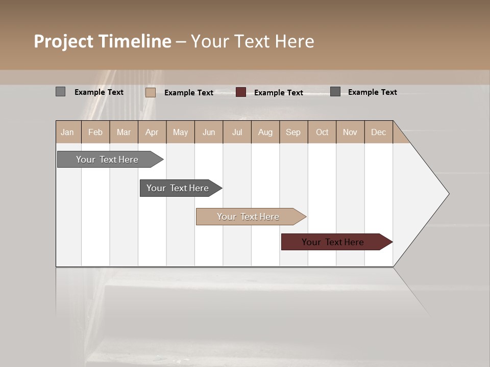 A Person Walking Up A Set Of Stairs PowerPoint Template