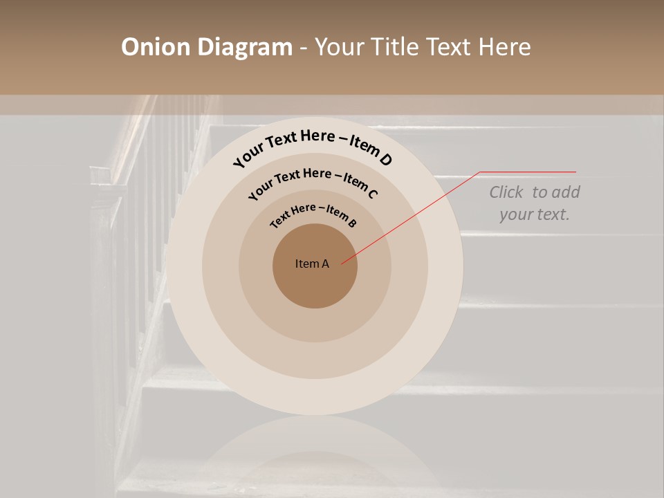 A Person Walking Up A Set Of Stairs PowerPoint Template