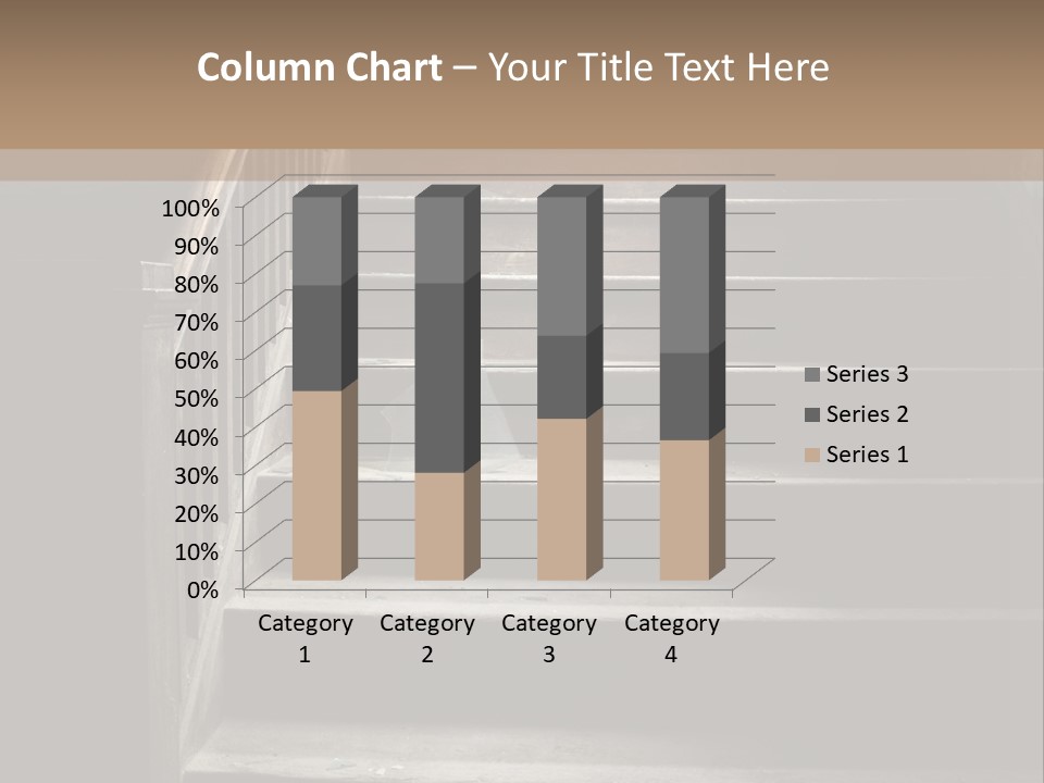 A Person Walking Up A Set Of Stairs PowerPoint Template