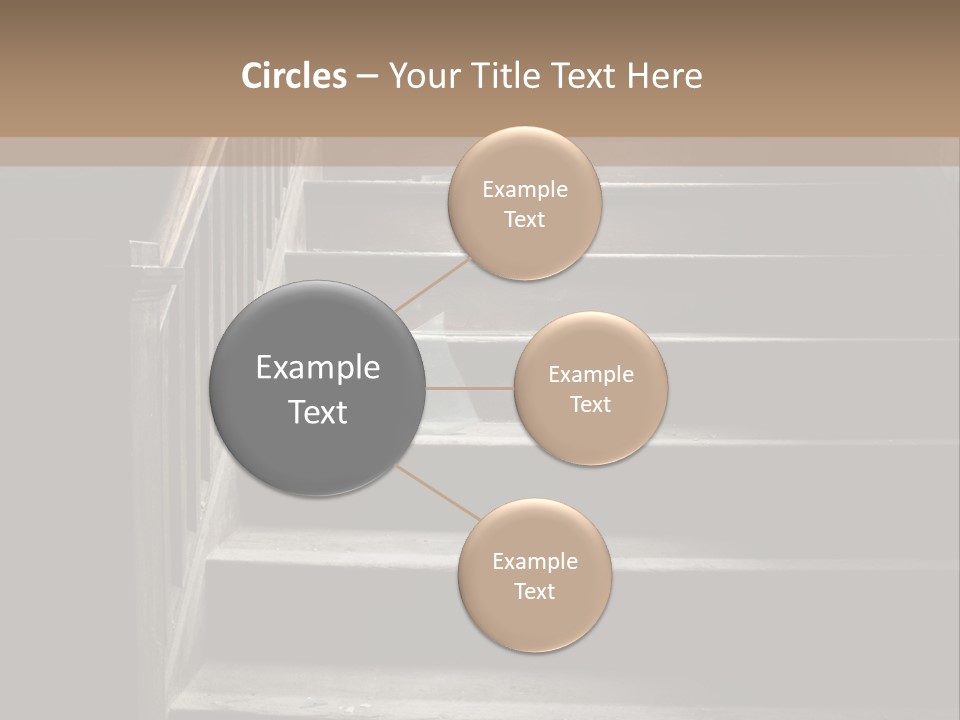 A Person Walking Up A Set Of Stairs PowerPoint Template