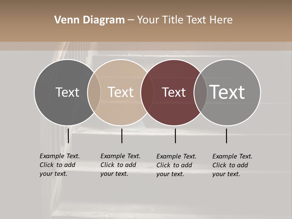 A Person Walking Up A Set Of Stairs PowerPoint Template