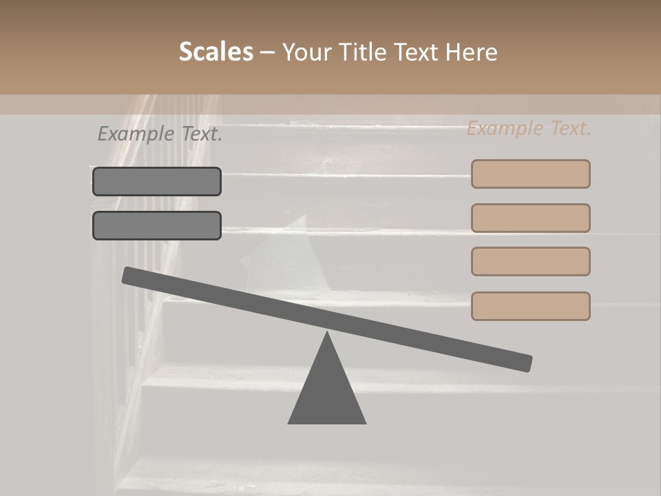 A Person Walking Up A Set Of Stairs PowerPoint Template