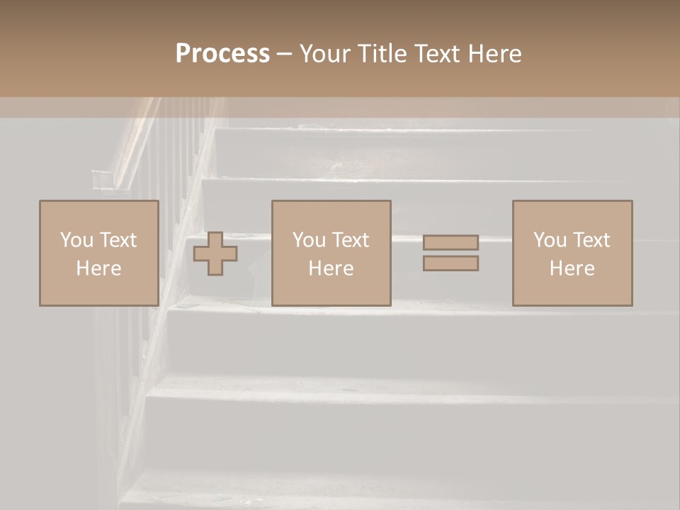A Person Walking Up A Set Of Stairs PowerPoint Template