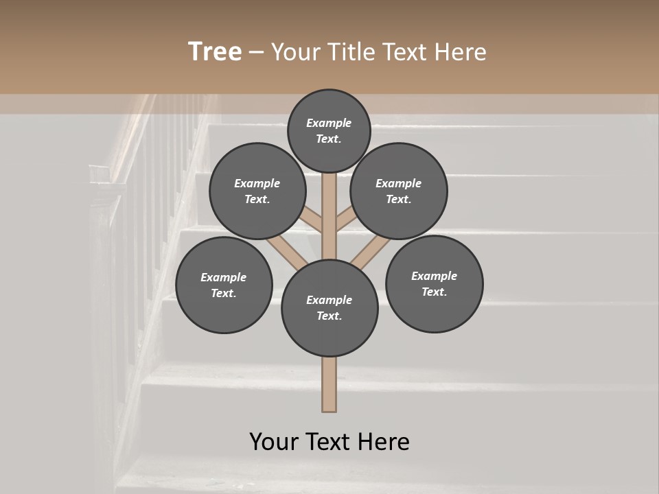 A Person Walking Up A Set Of Stairs PowerPoint Template