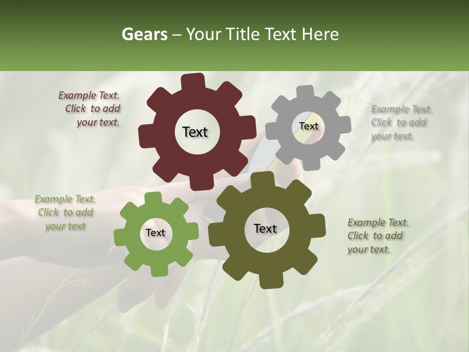 A Person Holding A Cell Phone In Their Hand PowerPoint Template