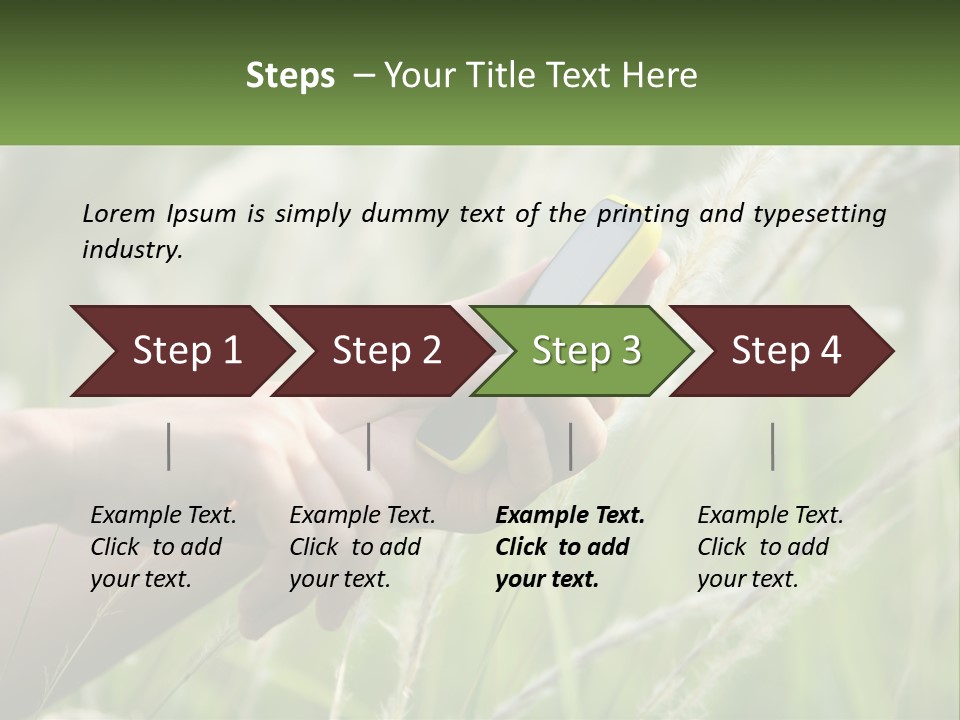 A Person Holding A Cell Phone In Their Hand PowerPoint Template