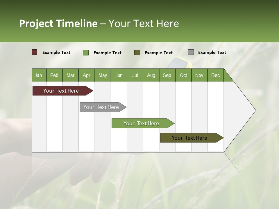 A Person Holding A Cell Phone In Their Hand PowerPoint Template