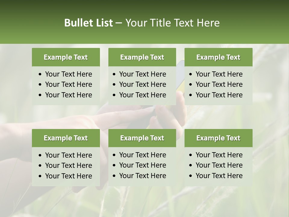 A Person Holding A Cell Phone In Their Hand PowerPoint Template