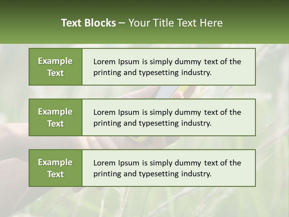 A Person Holding A Cell Phone In Their Hand PowerPoint Template