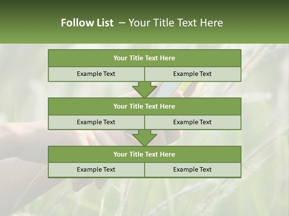 A Person Holding A Cell Phone In Their Hand PowerPoint Template
