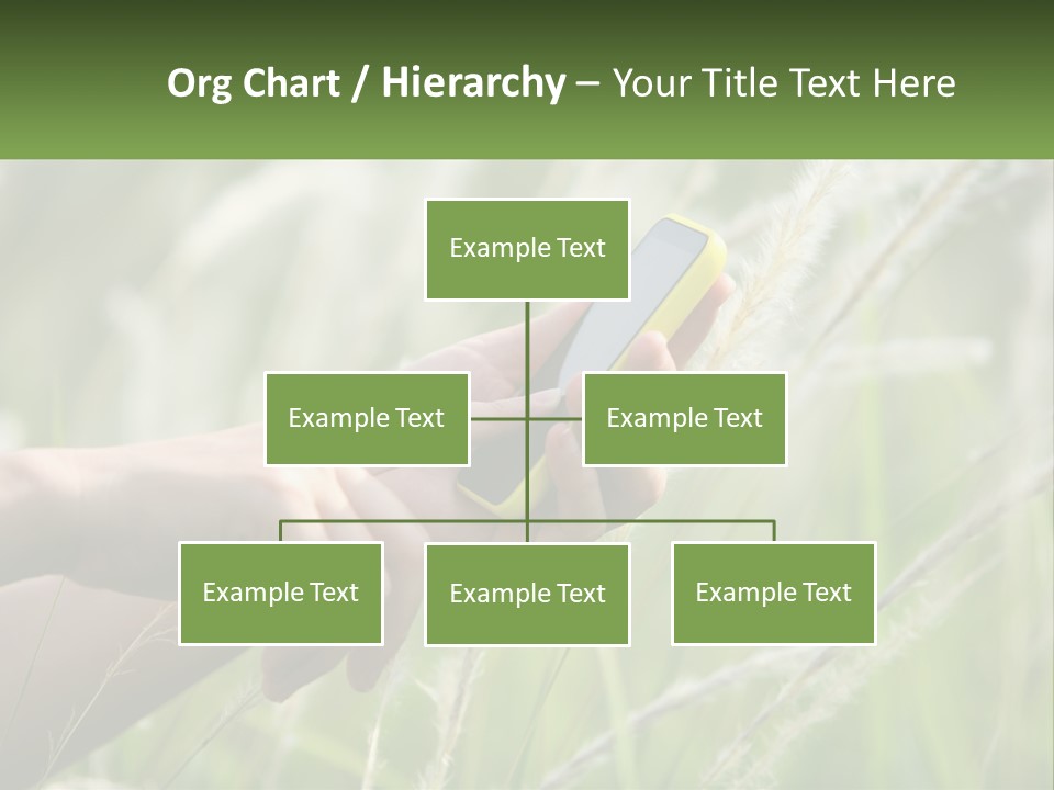 A Person Holding A Cell Phone In Their Hand PowerPoint Template
