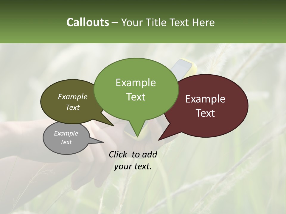 A Person Holding A Cell Phone In Their Hand PowerPoint Template