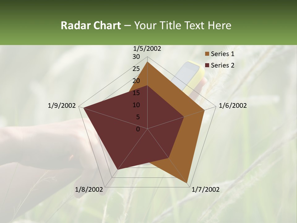 A Person Holding A Cell Phone In Their Hand PowerPoint Template