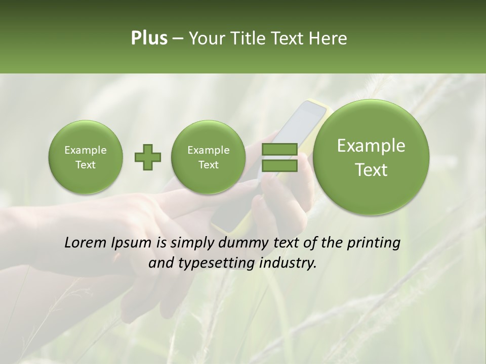 A Person Holding A Cell Phone In Their Hand PowerPoint Template