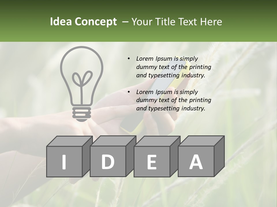 A Person Holding A Cell Phone In Their Hand PowerPoint Template