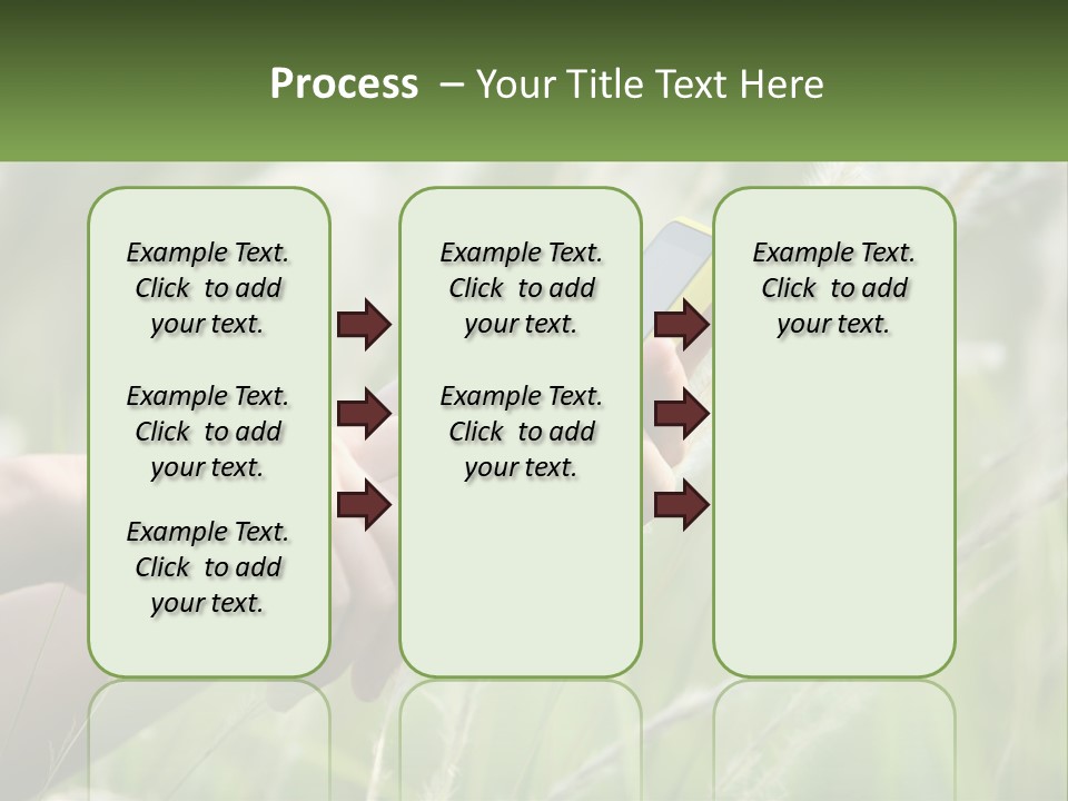 A Person Holding A Cell Phone In Their Hand PowerPoint Template