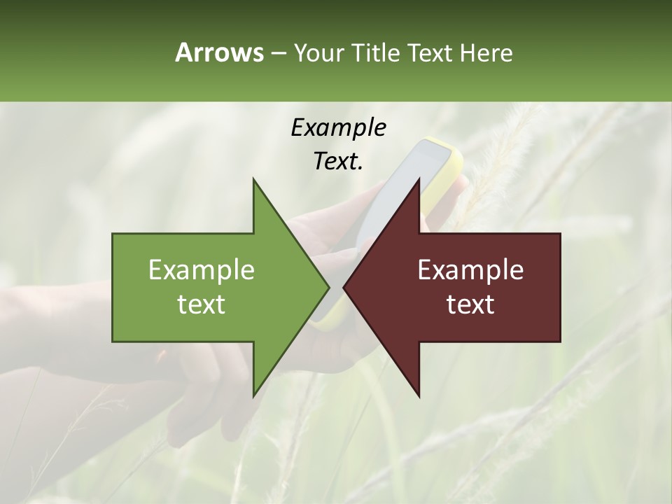 A Person Holding A Cell Phone In Their Hand PowerPoint Template