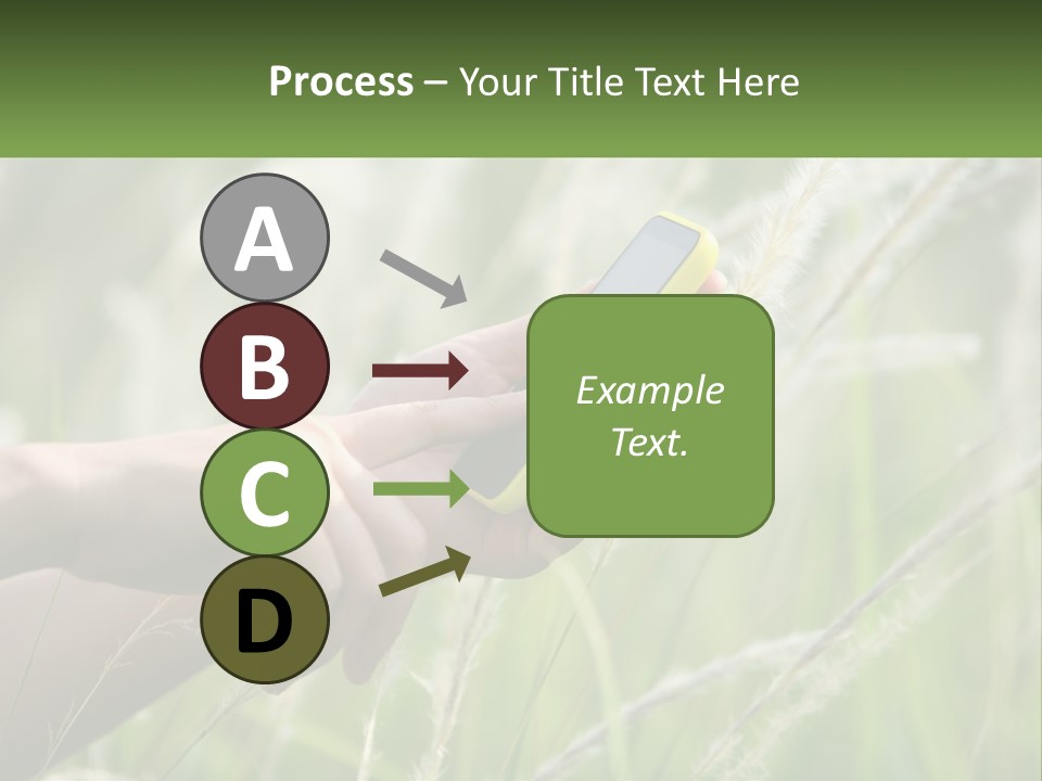 A Person Holding A Cell Phone In Their Hand PowerPoint Template