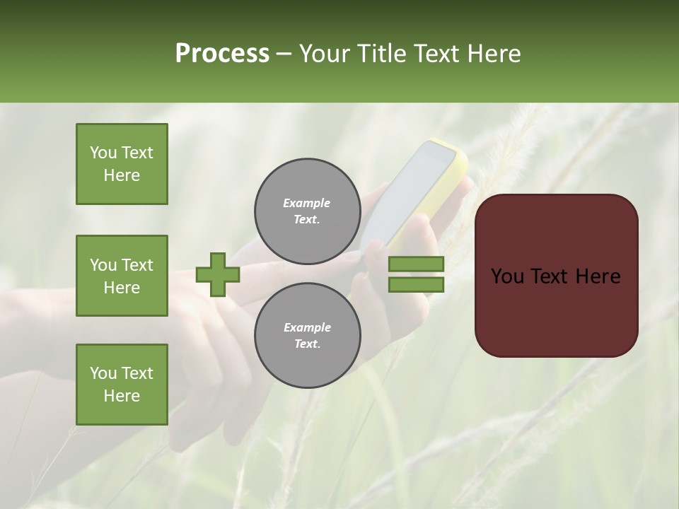 A Person Holding A Cell Phone In Their Hand PowerPoint Template