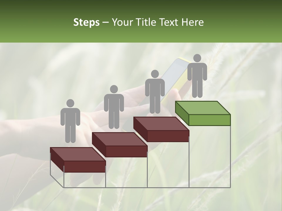 A Person Holding A Cell Phone In Their Hand PowerPoint Template