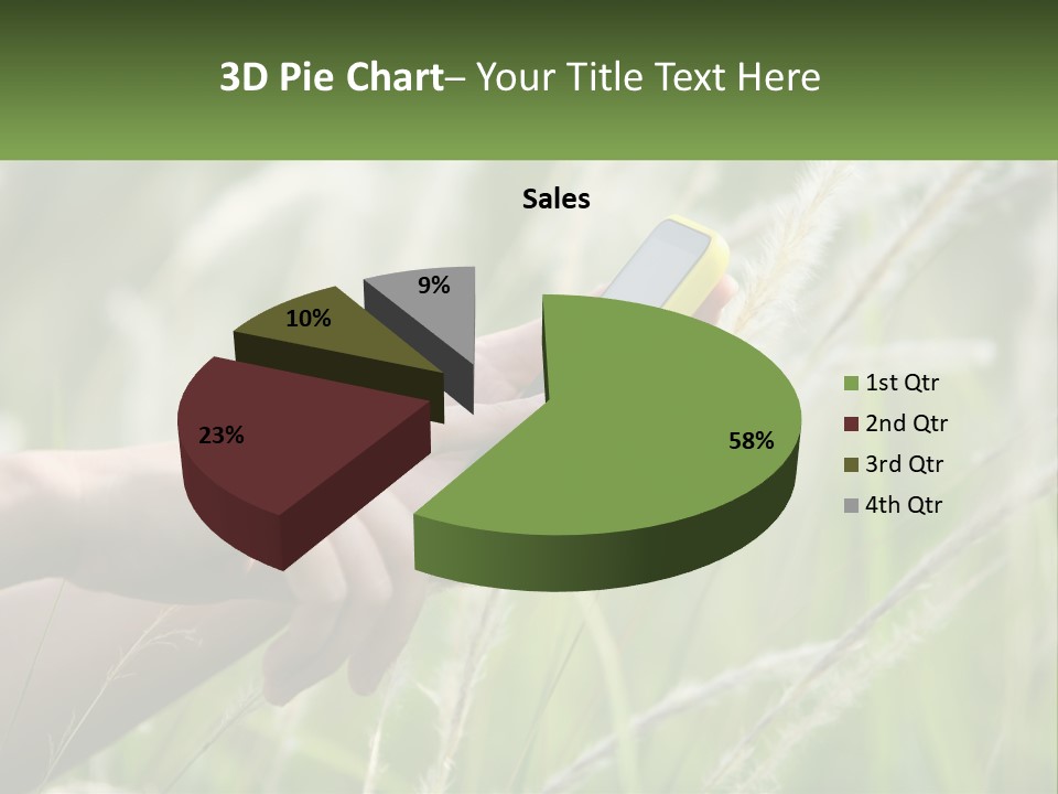 A Person Holding A Cell Phone In Their Hand PowerPoint Template